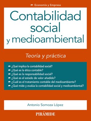 cover image of Contabilidad social y medioambiental
